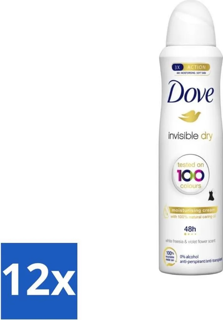 Dove Invisible Dry Spray 250ml Offerta Stock 12 Pezzi Deodorante