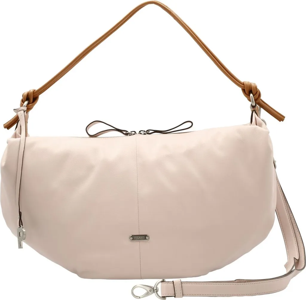 PICARD Sac à épaule bandoulière Spring Magnolia Rose en Cuir Véritable