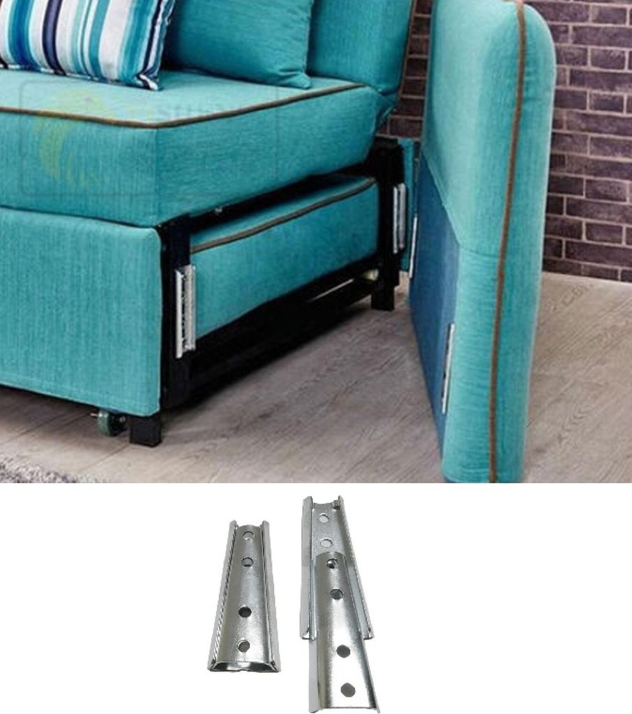 1 Paar Möbel Steckverbinder | Einhänge-Verbinder | Polster-Möbel Beschlag | Couchverbinder | Bettverbinder | Universal Metallverbinder für Bett...