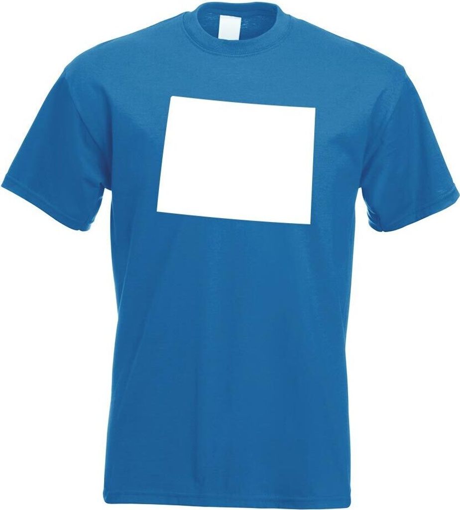 Kiwistar - T-Shirt - royal - USA - Bundesstaat - Wyoming Herren Funshirt Bedruckt Design Sprüche Spruch Motive - mit Motiv Bedruckt - Funshirt Des...