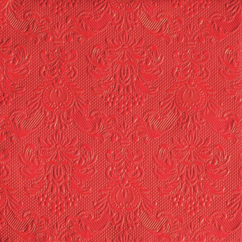 Servietten 40x40 cm - Elegance red
