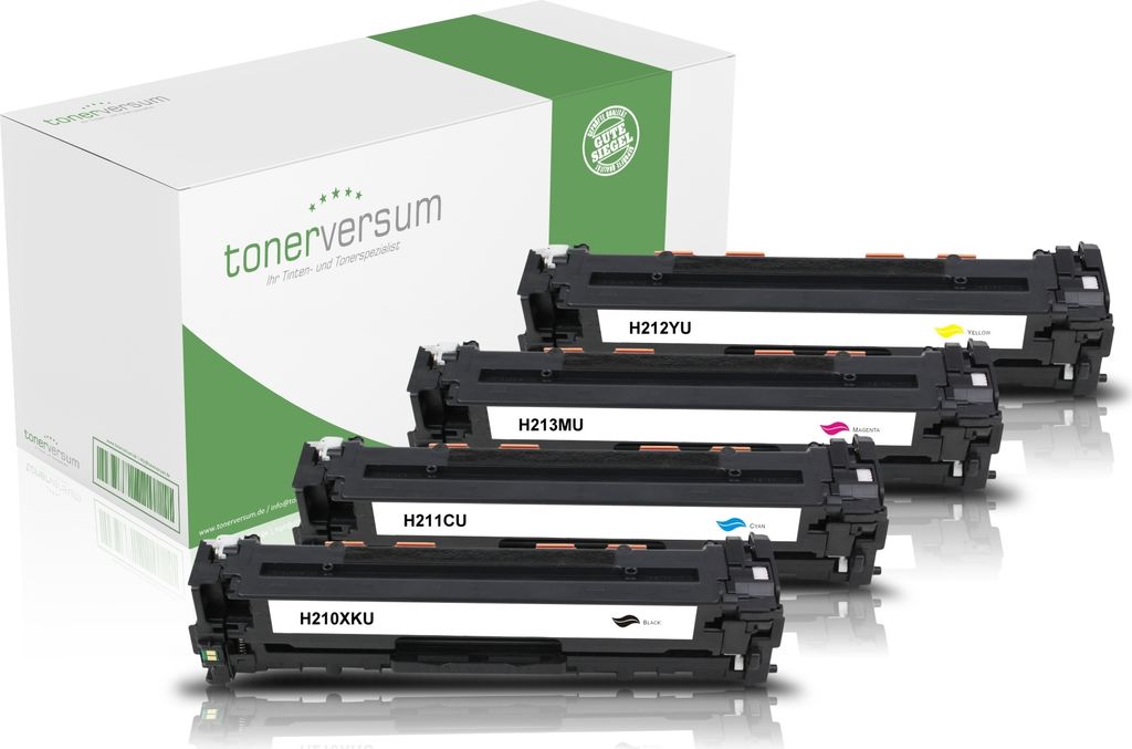 Alternativ zu HP CF210X CF211A CF212A CF213A Toner Multipack CMYK (4er Set)