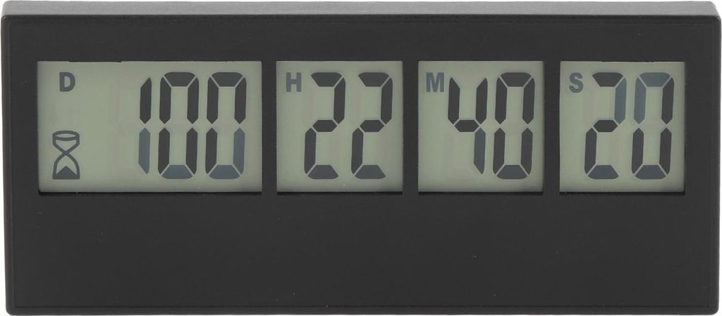 compte à rebours de 999 jours Horloge grand écran Élégant Image du produit 