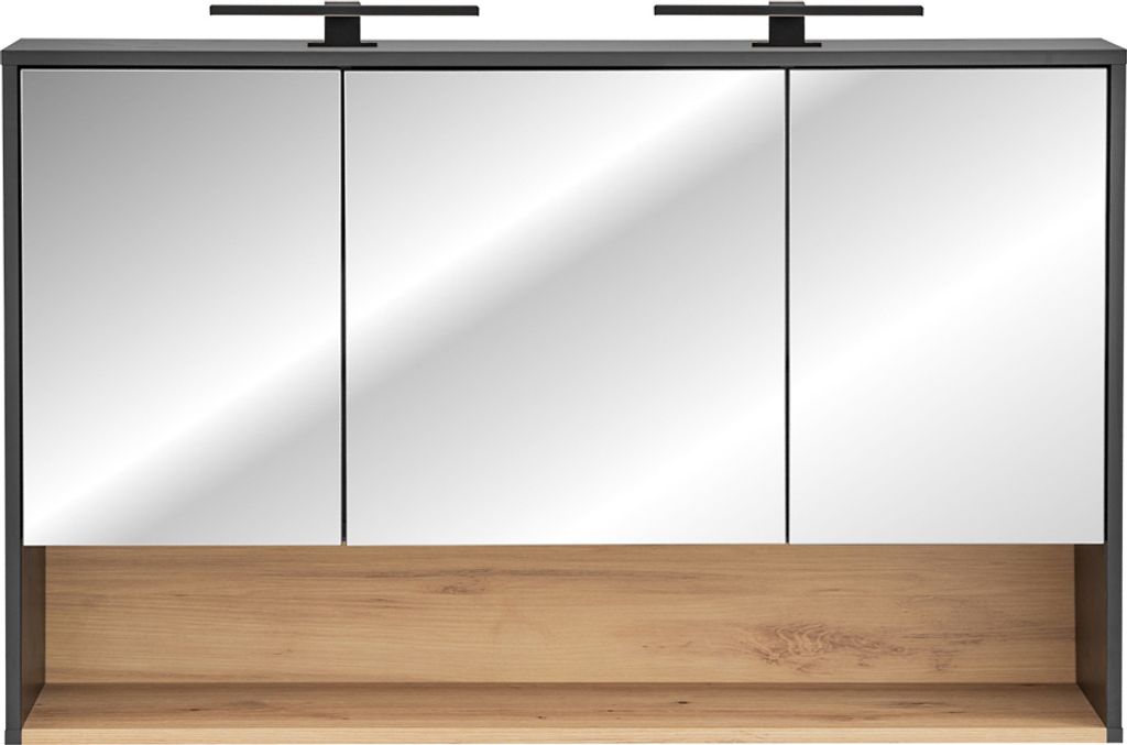 Bad Spiegelschrank 120 cm BOLOGNA-56 inkl. LED Beleuchtung Produktbild 