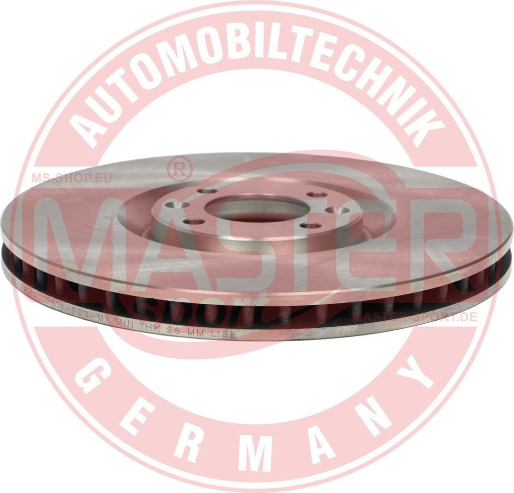 MS 24013002301-PCS-MS Bremsscheibe (1x Stück) Vorderachse für CITROËN DS4 (NX_)