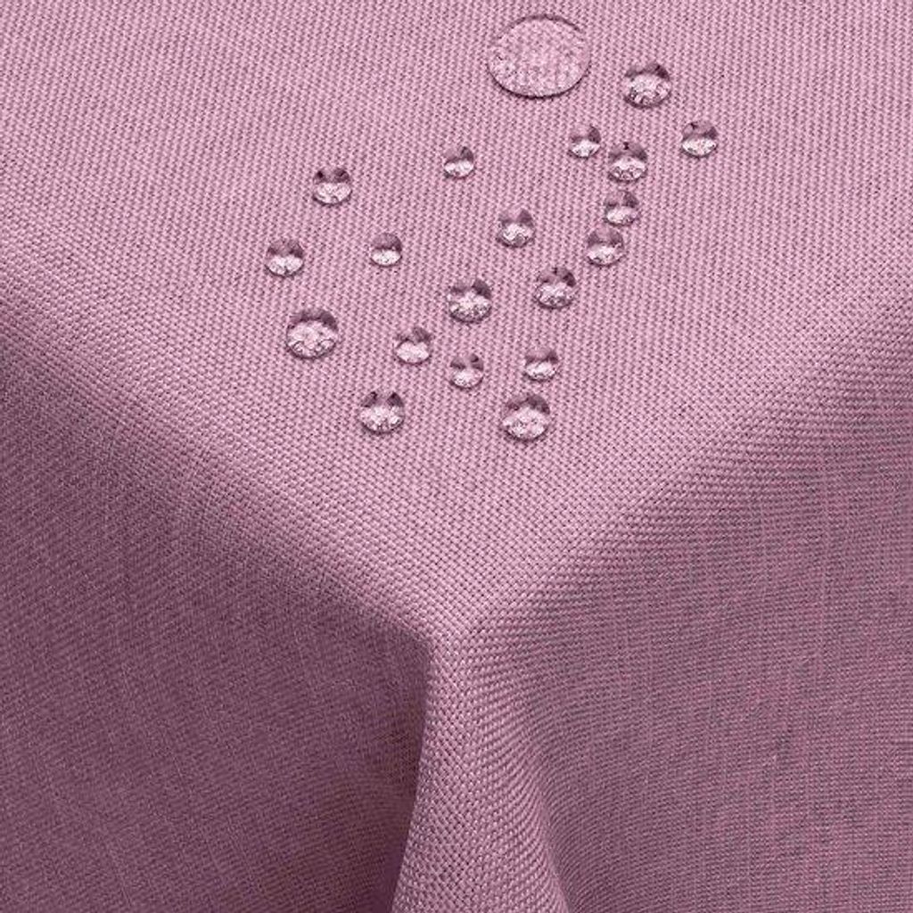 DecoHomeTextil Leinen Optik Tischdecke Lila Eckig 130 x 160 Produktbild 