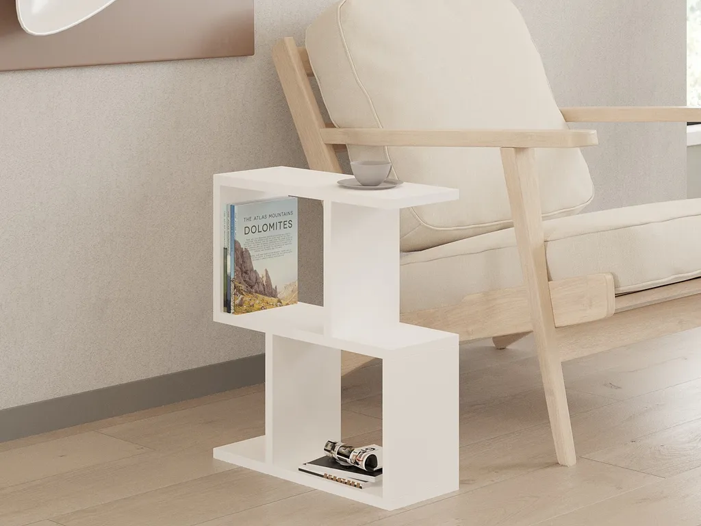 Table d'appoint de Salon Blanche Zet Idéale pour les Petits Espaces