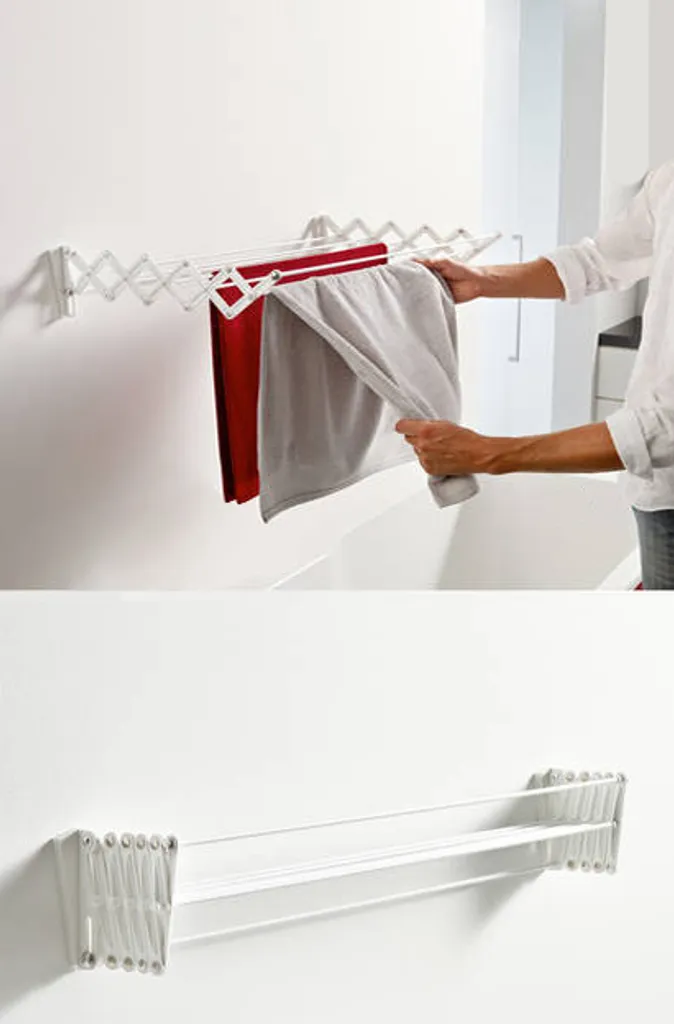 Séchoir à linge mural extensible idéal petit espace et balcon 4,20m