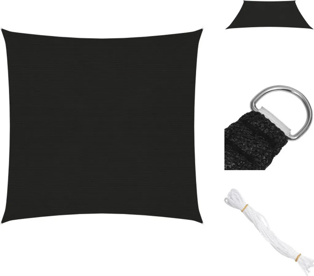 Crea il tuo Angolo Relax: Vela vidaXL 4,5x4,5m HDPE Nero Elegante