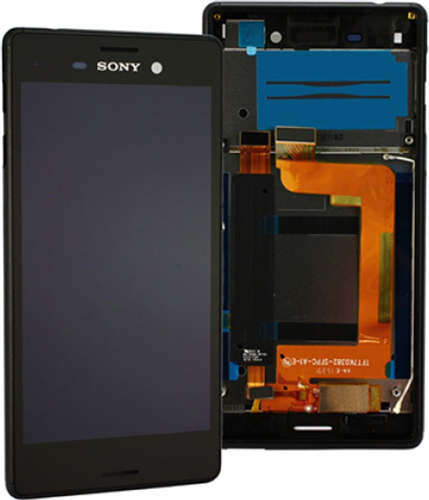 Sony Xperia M4 Aqua E2303 LCD Einheit inkl. Displayrahmen schwarz