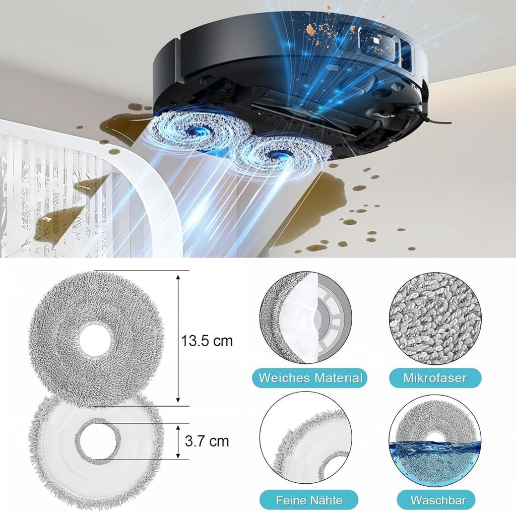 Sacchetto per la polvere compatibile con Dreame X60 Max Ultra, X50 Ultra, X30 Ultra, X30 Pro, X40 Ultra, L20, L40, L50 Ultra, S30 Pro Ultra - Accessori  6