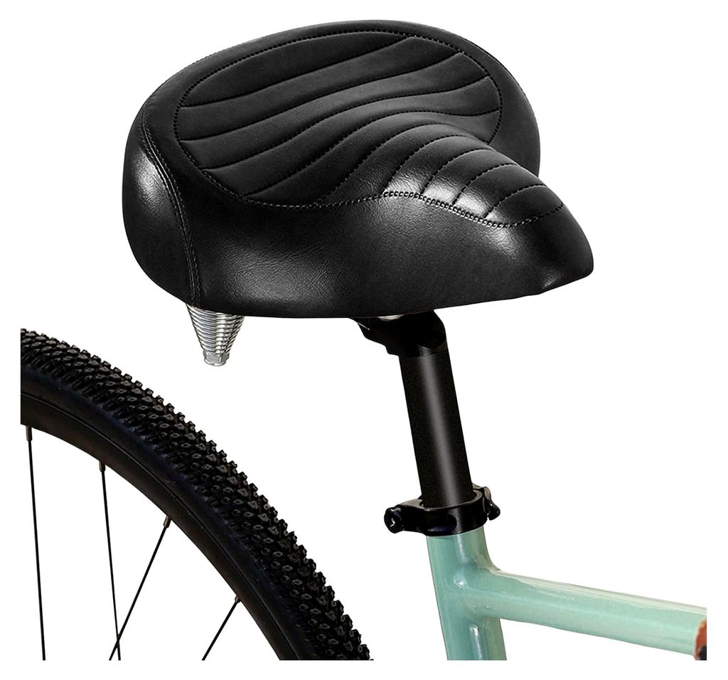 Fahrradsattel für Herren und Damen, breiter Fahrradsattel, atmungsaktiv und bequem, universeller Ersatzsattel für Cityrad, Mountainbike, E-Bike u...