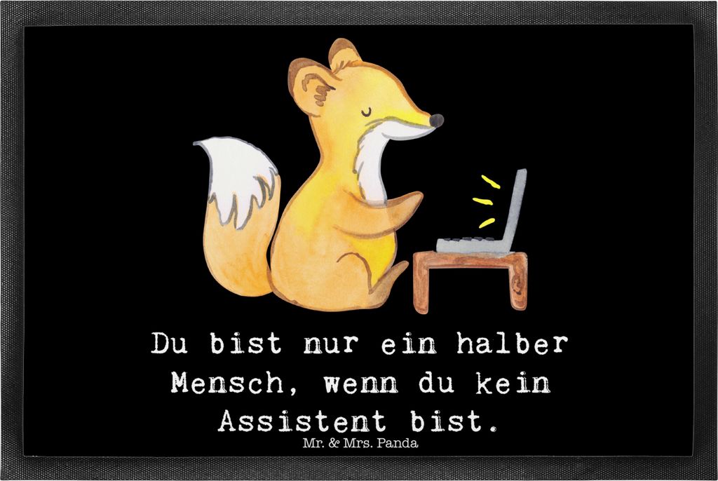 Mr. & Mrs. Panda fußmatte Assistent Herz 40 x 60 cm - Produktbild 