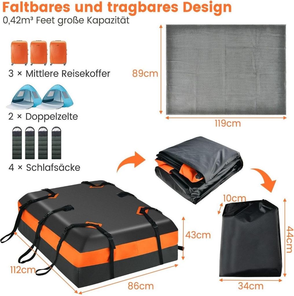 Sac à bagages de toit pour tous les véhicules Coffre de Image du produit 