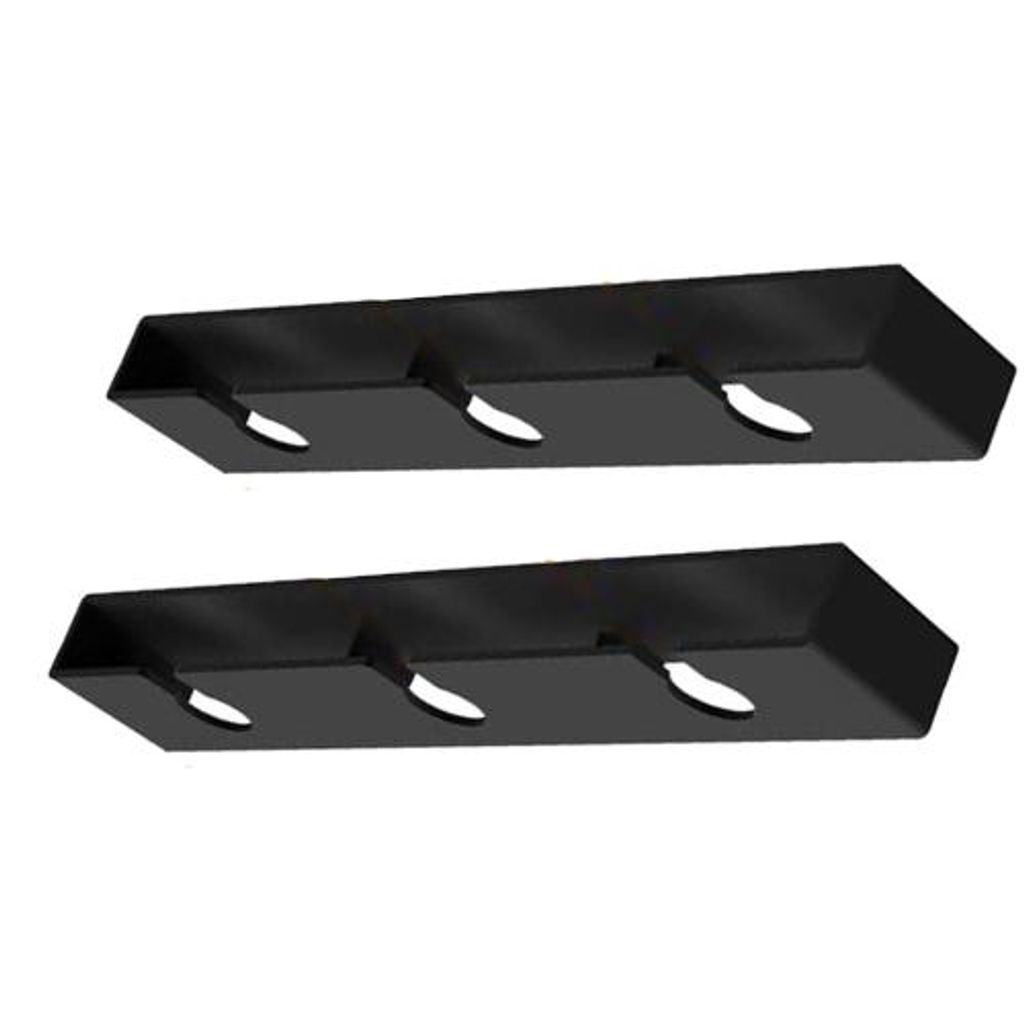 Beaumont Verchromtes Glasregal 40,6 Cm – Für Weingläser, Champagnergläser & Stielgläser, Inkl. Montagematerial