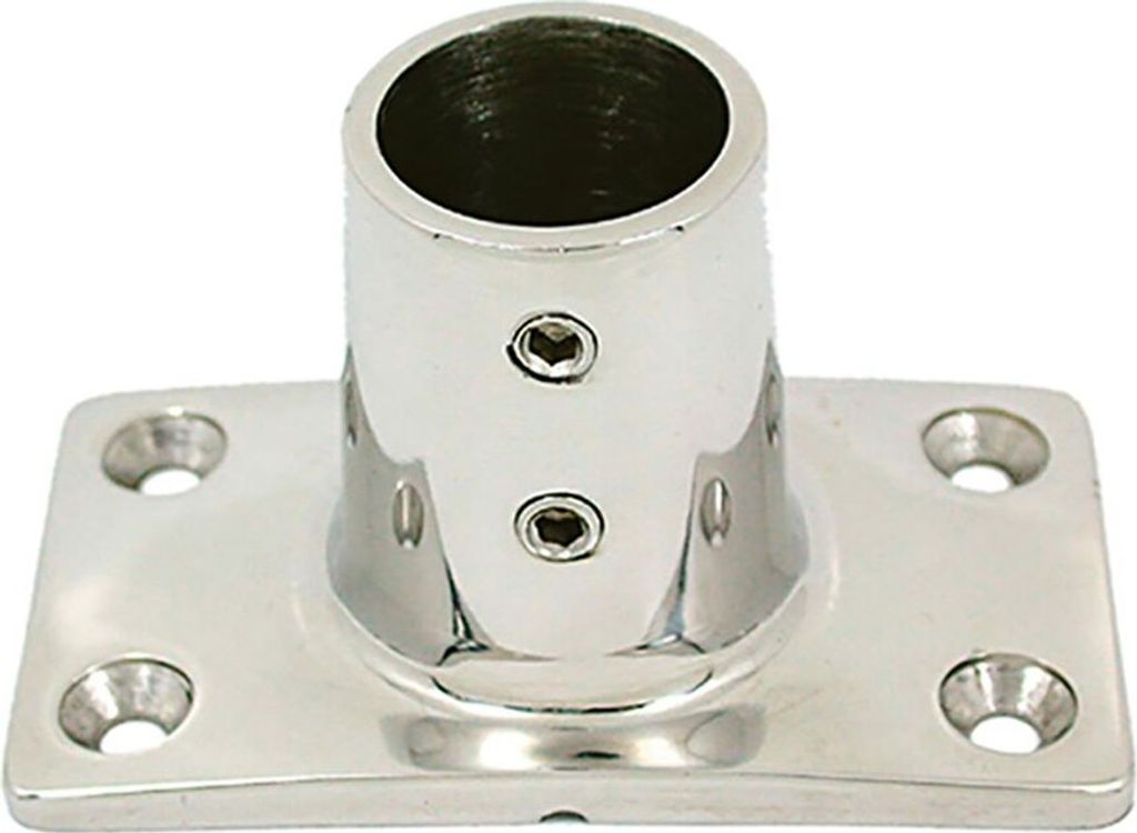 Oem Marine Edelstahl Rechteckige Halterung 90° Silber 22 mm Silber 22 mm