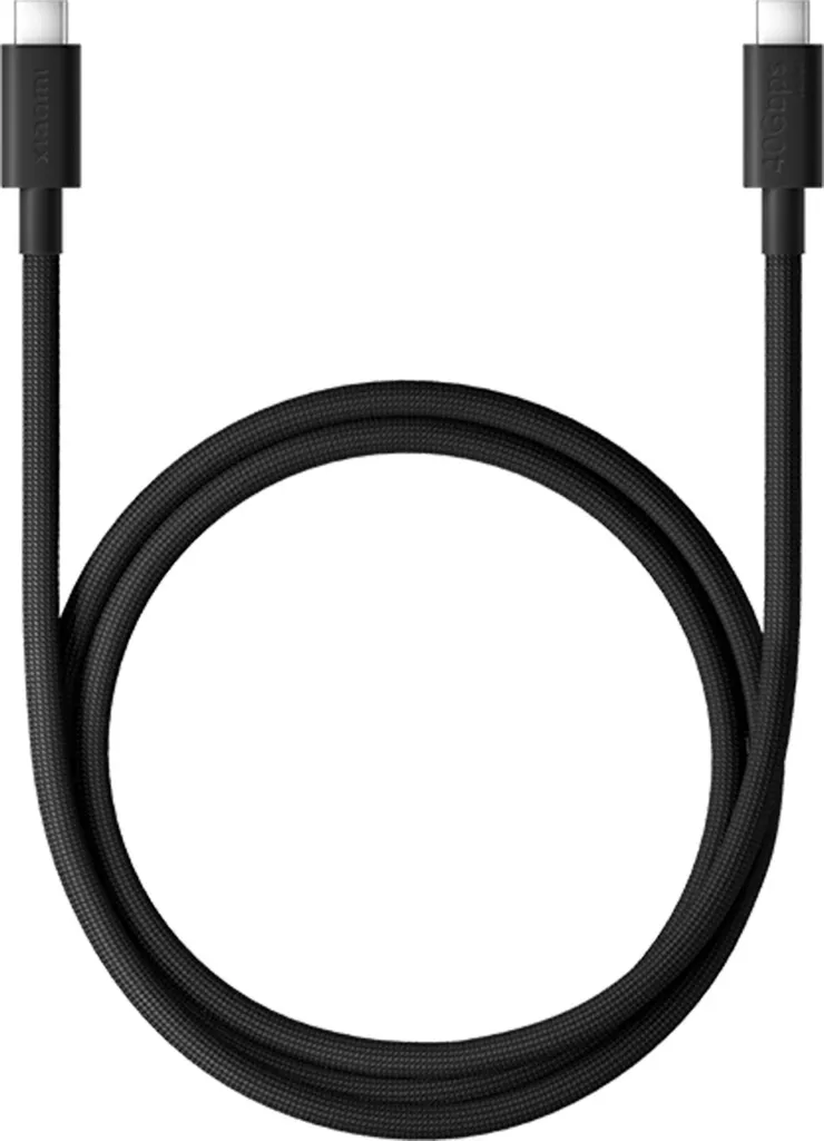 Câble de charge rapide USB-C vers USB-C USB4 Xiaomi 6A tressé nylon