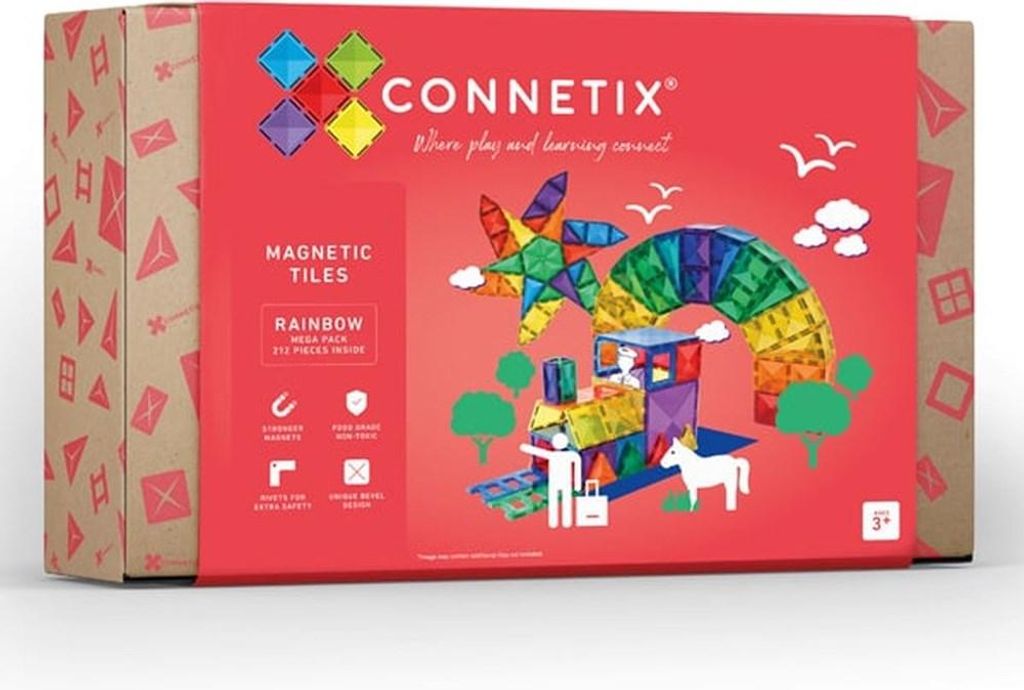 Magnetická stavebnice Connetix Tiles - Mega pack (212 ks) Obrázek produktu 