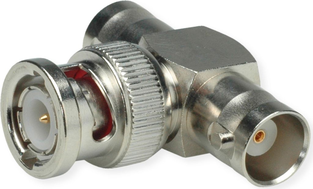 TELEGÄRTNER BNC-T-Stück 50 Ohm, Buchse / Stift / Buchse