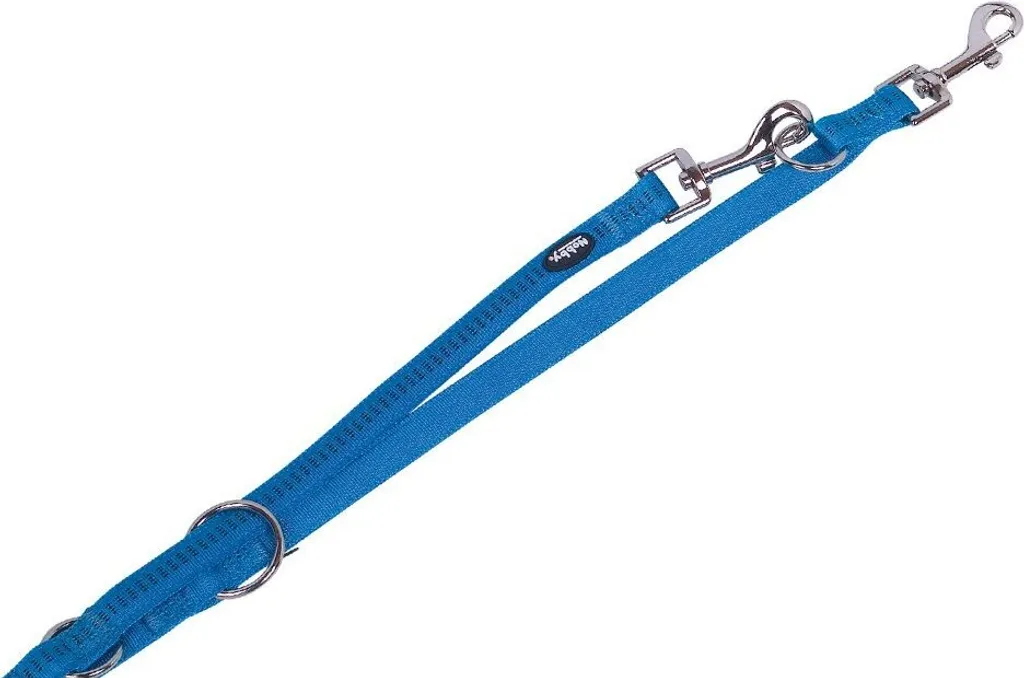 Laisse Nobby Soft Grip bleu clair taille L-XL pour grands chiens actifs
