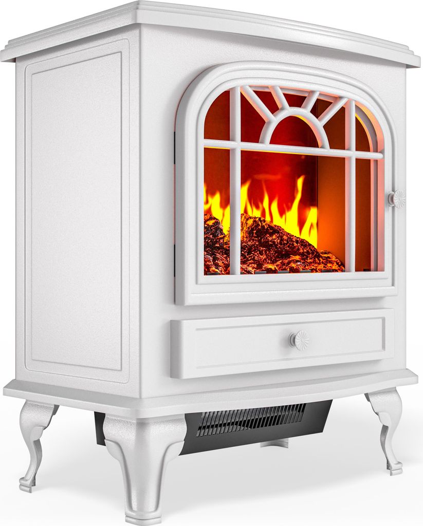 DEUBA® Cheminée électrique effet flamme 2000 W 2 niveaux de Image du produit 