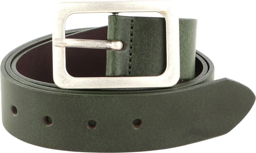 Cintura Vanzetti Pelle Neon Booster 35mm Olive W110 Robusta Made in Germany