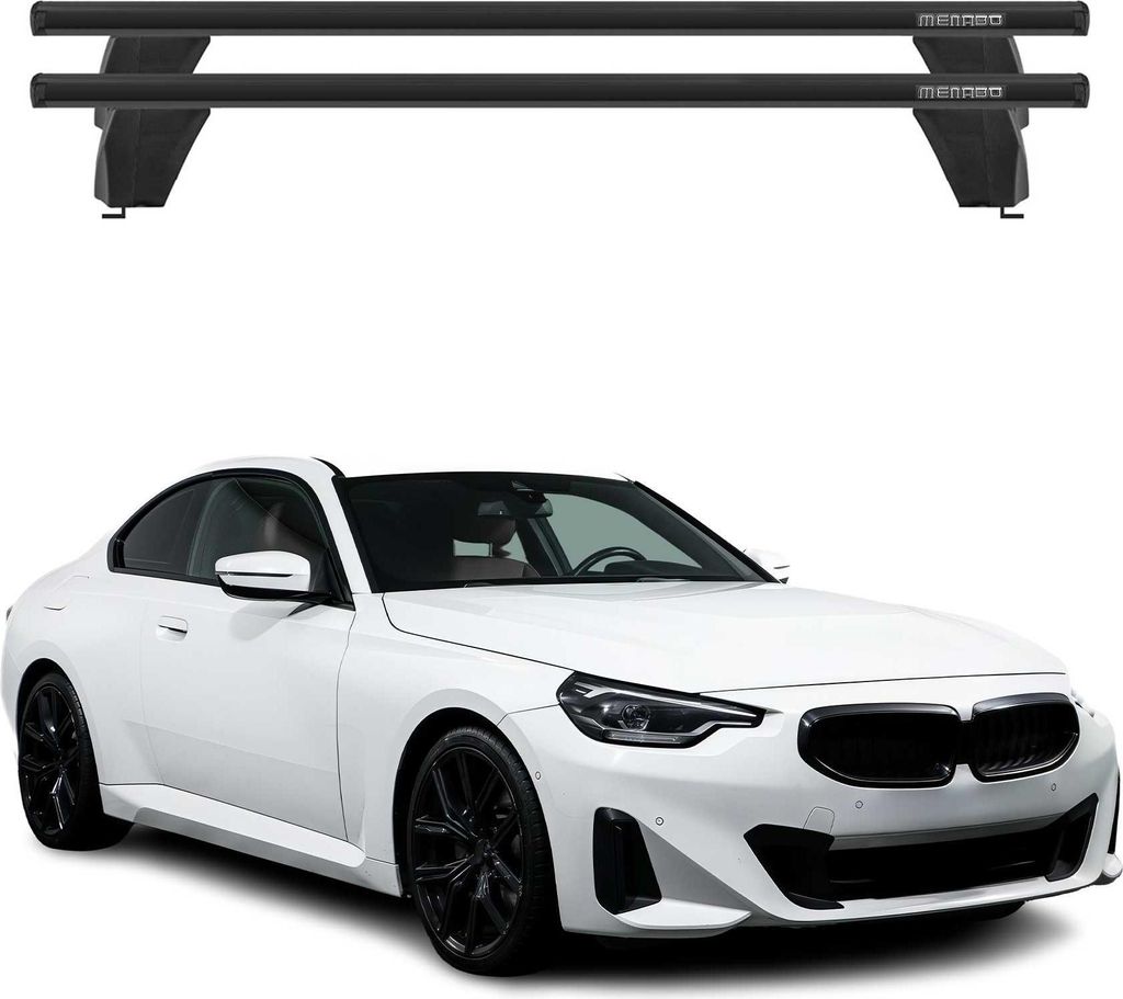 Menabo Dachträger Grundtäger für BMW 1er F40 2019-2025 50kg Aluminium Schwarz 2x