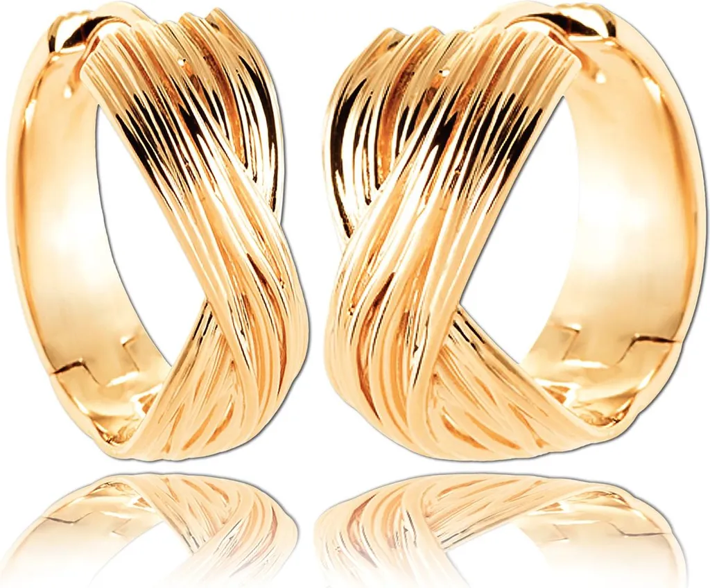 Boucles d'oreilles créoles or jaune 750 Balia 18mm : un bijou classique