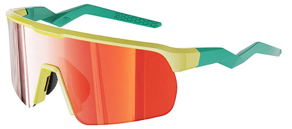 Lunettes de soleil pour cyclisme et running VeyRey Ocli jaune et rouge