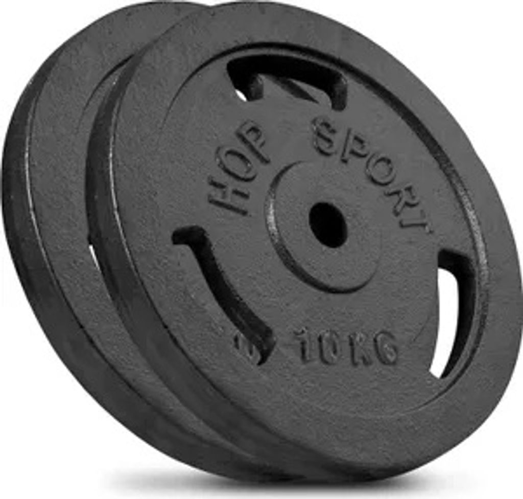 Hop-Sport 20 kg Hantelscheiben-Set 2x10 kg 30/31mm Gripper Produktbild 