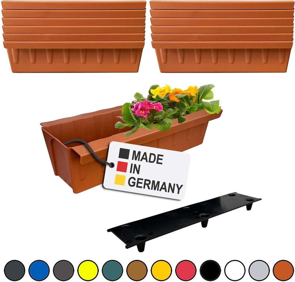 BURI 12 inserts de jardinières pour palettes Euro avec Image du produit 
