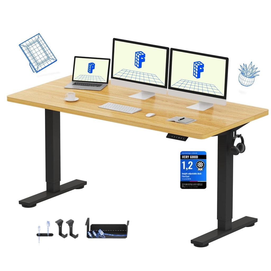 FLEXISPOT EN1 Výškově nastavitelný stůl 160 x 80 cm, Obrázek produktu 