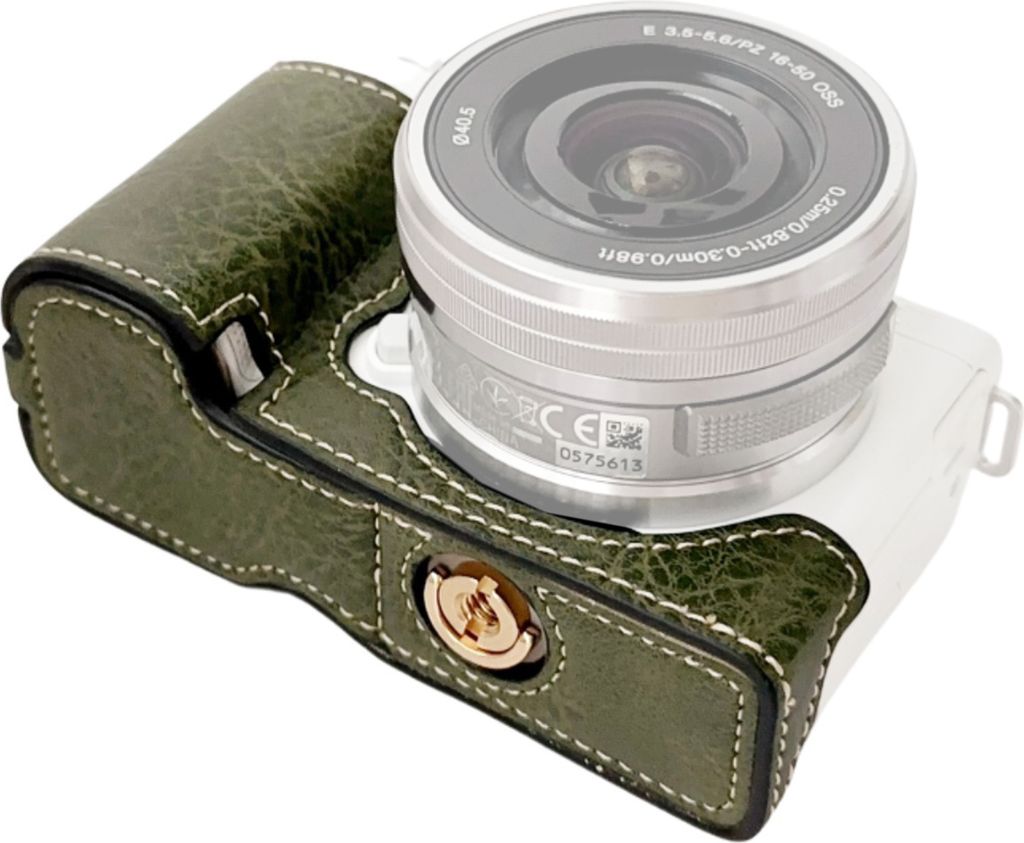 Tragbare Kamera-Schutzhuelle im Retro-Stil, Kamera-Taschenhalter, Tragetasche mit oeffnung an der Unterseite, mit Schultergurt, Ersatz fuer die Son...