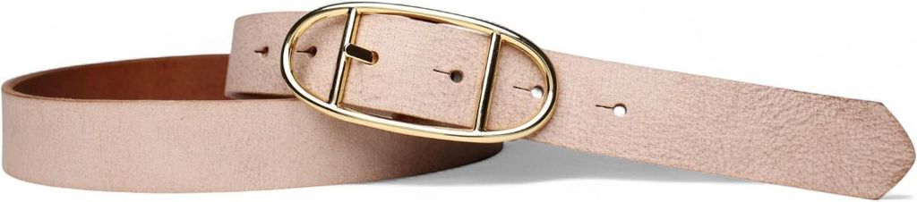 FRONHOFER Best&Timeless hochwertiger Damengürtel 3 cm, goldene Schnalle, vegetabiles Naturleder