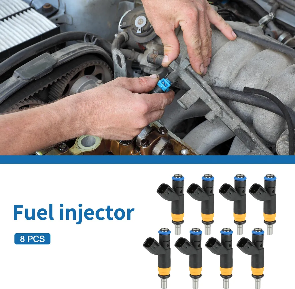 Injecteur de carburant Ram 1500 OE 4591851Aa lot de 8 pièces noir