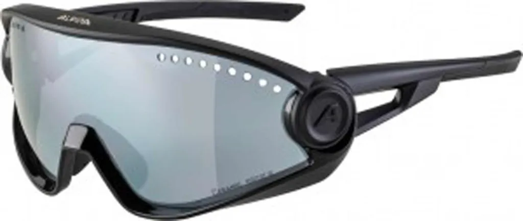 Lunettes sport ALPINA 5W1NG noir pour VTT et randonnée haute montagne