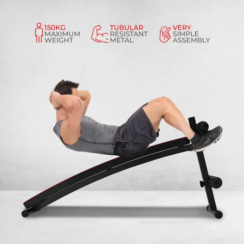 Tengu Banc de Musculation Sit Up Incliné et Réglable Design Compact