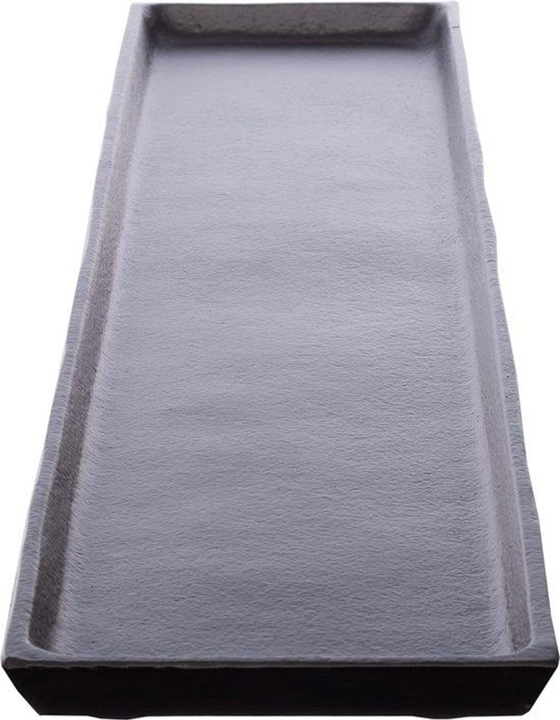 Aluminium-Dekor-Servierplatte 75,5 x 13,5 cm schwarz Produktbild 