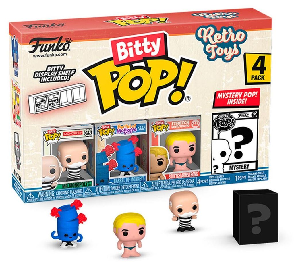 Balení se 4 figurkami Bitty POP, hra Monopoly Obrázek produktu 