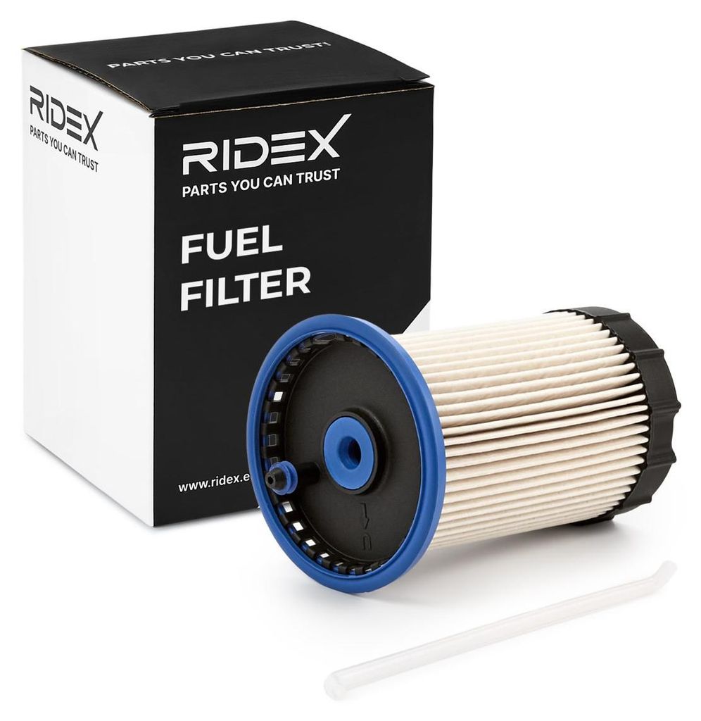 Kraftstofffilter RIDEX 9F0198 Dieselfilter für VW Golf VII Produktbild 