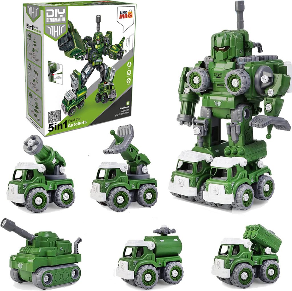 Robot transformátor v 5 vojenských vozidlách, Linomag®, Obrázok produktu 