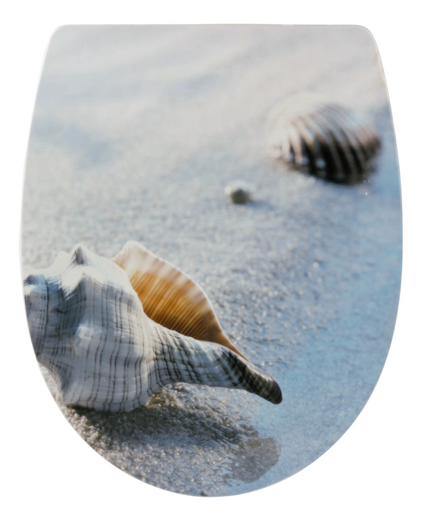 Sanitop-Wingenroth Sanitop Wingenroth WC-Sitz mit Absenkautomatik, Motiv Muscheln in Sand