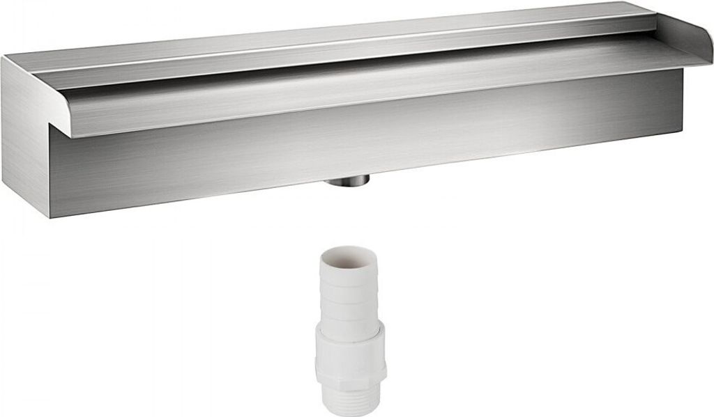 Schwalldusche-Pool-Fontäne-Wasserfall 11,8x4,5x3,1cm-Poolbrunnen 1,3m-Wasserfontäne 0,87m-Dekoration-Gartenteich