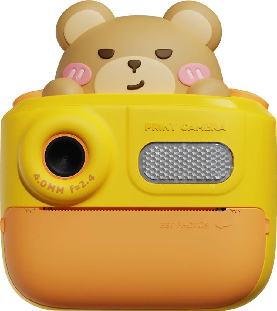 Fotocamera K64 Bambini 48MP: Stampa Termica & Video 1080P Giallo