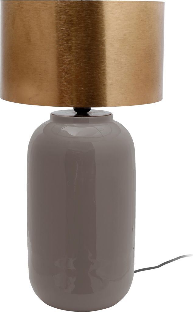 Tischlampe Art Deco 700 Grau / Gold