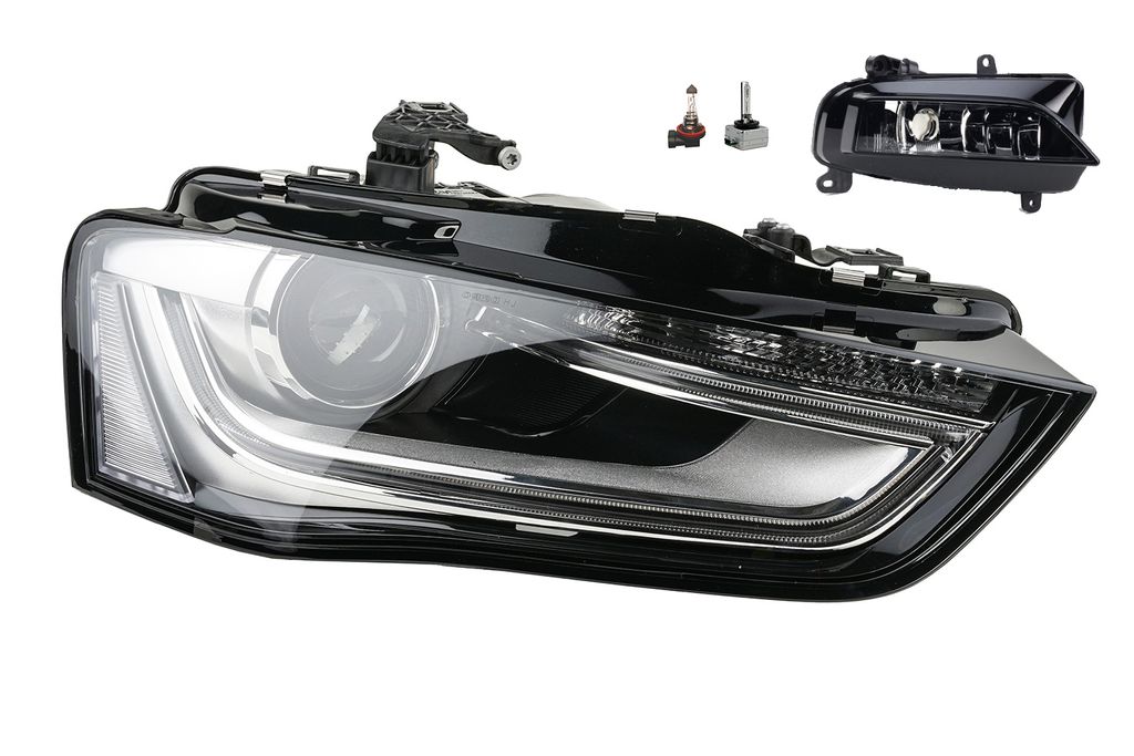 Scheinwerfer passend für Audi A4 8K 02/12- Xenon D3S Rechts + Nebel+Leuchtmittel 8K0941044 8K0941044C 8K0941700A Johns