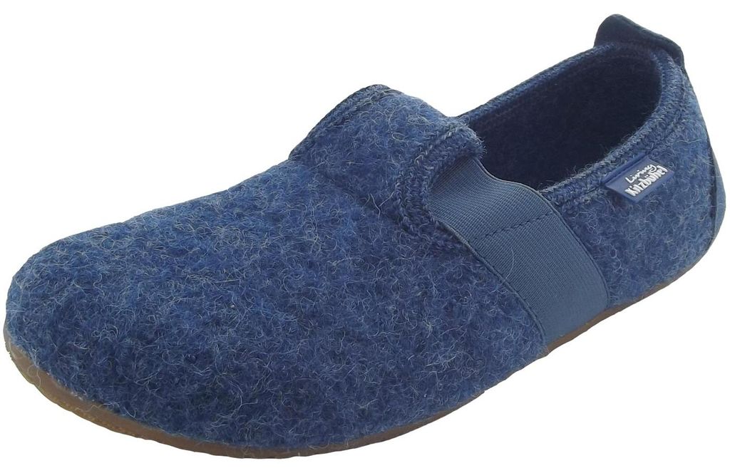 Living Kitzbühel T-Modell Unicolor Kinder Hausschuhe Jeans, 1446-560 - Gr. 27