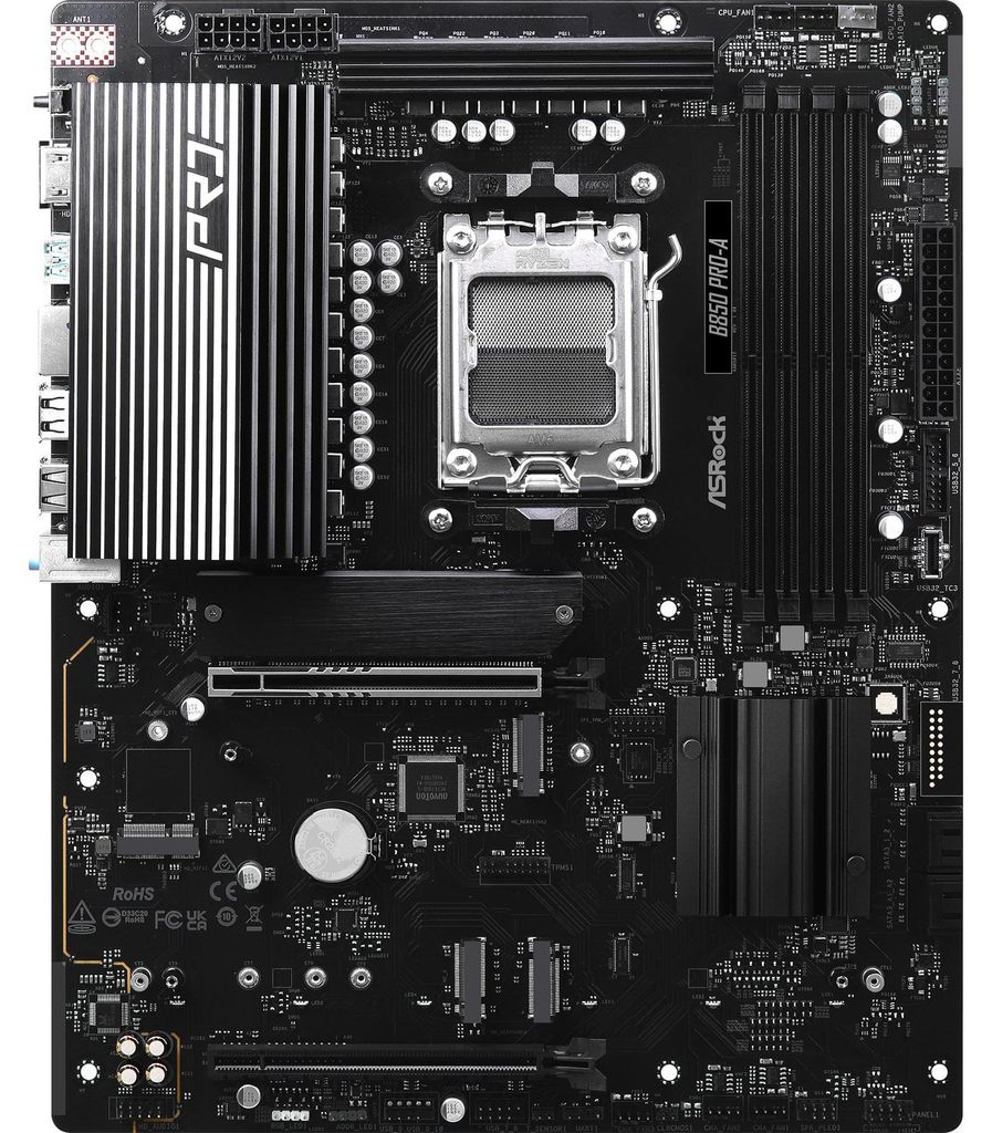 ASRock B850 Pro-A, AMD, Socket AM5, Compatibel met AMD Productafbeelding 
