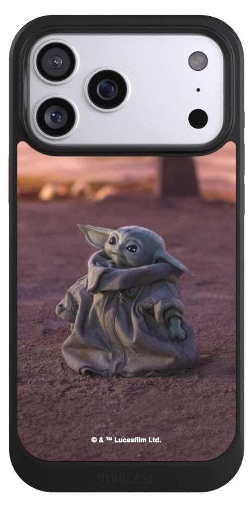 NIVOCASE Hülle für Apple iPhone 17 Pro Max Handyhülle NIVOcore Case Schwarz Star Wars Baby Yoda The Child