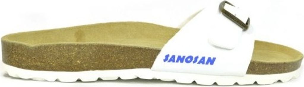 Sanosan - Herren Sandalen "Malaga Sano" BS3111 (43 EU) (Weiß/Braun)